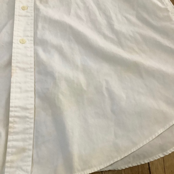 Mens XXL Ralph Lauren Short Sleeve Button down White Classic Fit Blue Tag - Picture 2 of 13